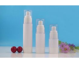 30ML white plastic airless bottle lotion/emulsion/eye serum/liquid foundation/whitening essence/sunscreen cosmetic packing