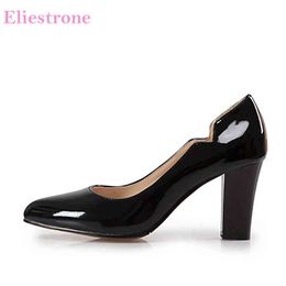 Dress Shoes Brand New s Sexy Black Apricot Women Glamour Pumps High Heels Lady Formal HS23 Plus Big Small Size 10 31 45 47 220303