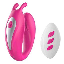 NXY Vibrators Aihia Meiniuniu u Shaped Fun Egg Hopping Couple Shake Together Wireless Remote Control Female Masturbation Device Sex Products 0113