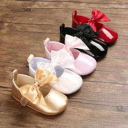 First Walkers Toddler Girl Crib Shoes Born Cute Baby Casual 6-12 Months Girls Boys Bowknot Soft Sole