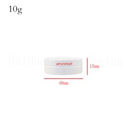 100pcs/lot 10g white Aluminium Cream Jar Tin Cosmetic Lip Balm Containers Nail Derocation Crafts Pot Bottlebest qualtity