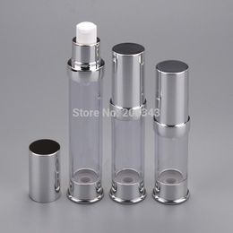 15ml airless plastic lotion bottle with pump used for cosmetic package