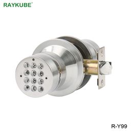 -Raykube Digital Lock Electronic Lock In Keyless Puerta Bloqueo Cerradura Código de contraseña Desbloqueo de la Puerta de Seguridad Oficina R-Y99 Y200407