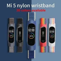 Nylon strap For Xiaomi Mi Band 5 4 3 Smart Bracelet Soft Sport Correa Pulseira Mi Band 5 Smart Accessories