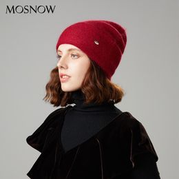 knitted Beanies Winter Women's Hat Autumn And Winter Cp High Quality Rabbit Fur Hats New Fashion Warmth Beanies Female Cap Y200102