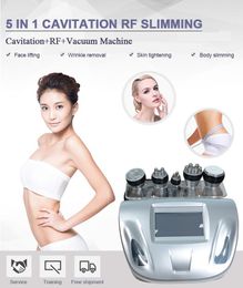 New Promotion 5 In 1 Ultrasonic Cavitation Vacuum Radio Frequency sixpolar rf Slimming Machine for Spa with Good Result