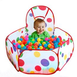 Baby games children kids play tent w ball in outdoor kids play house hut pool children toy tent fun colorful new LJ200923