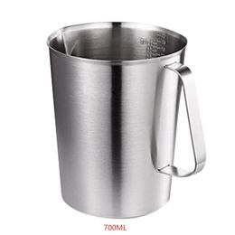 Thick stainless steel 304 with scale 500/700/1000/2000/1500ml kitchen baking tea large capacity measuring cup Y200531
