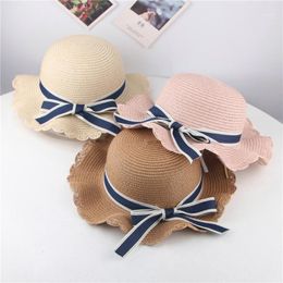 Caps & Hats Baby Hat Summer Straw Folding Visor Cap Cute Adjustable Kids Sun For Boys Girls Child 1 Pc L5