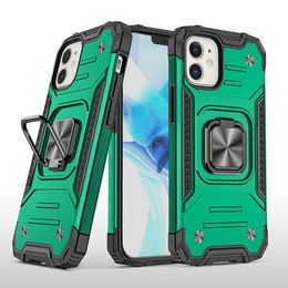 For Motorola Moto G9 Play Military Grade Magnetic Car Ring Holder Mount Kickstand Protective Cover Phone Case For Motorola Moto G9 Plus A