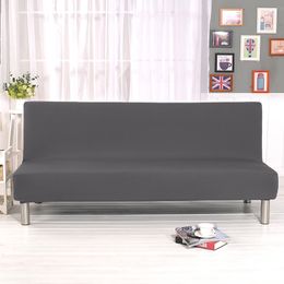 Universal Armless Sofa Bed Cover Folding Modern seat slipcovers stretch covers cheap Couch Protector Elastic Futon Spandex Cover 201120