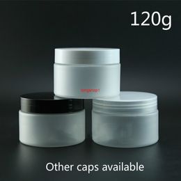 120g Empty Matte Plastic Jar Refillable Cosmetic Cream Container Lotion Mask Powder Tea Cookie Storage Packaging Frost Bottlefree shipping i