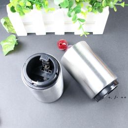 Colorful 5 Colors Pocket Magnetic Stainless Steel Bottle Opener Automatic Push Down Soda Beer Cap Openers BBE13331