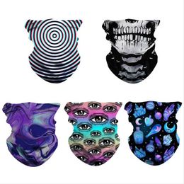 Outdoor Cycling Scarf Bandana Starry Sky Digital Print Magic Scarves Sunscreen Hair Band Sport Headwear Headband Multi Turban AYP777