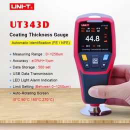 UNI-T UT343D Thickness Gauge Digital Coating Gauge Metre Cars Paint Thickness Tester FE/NFE measurement with USB Data Function