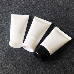 100pcs 30g empty white soft plastic tube for cosmetics packaging Lotion container washing bottles cosmetic