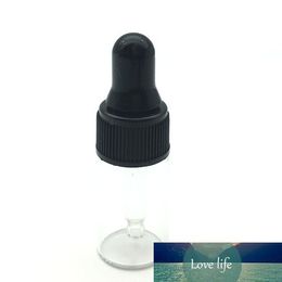 5pcs Mini 3ml Glass Dropper Bottle with Pure Glass Dropper Perfume Sample Tubes Essential Oil liquid Clear Vial