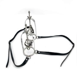 Leather Bondage female Stainless Steel adjustable torture play Clamps metal Nipple clips breast BDSM Restraint Fetish sexy toy