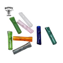 HORNET 6x Glass Reusable Flat Rolling Philtre 36MM Mouth Tip Cigarette Mouthpiece