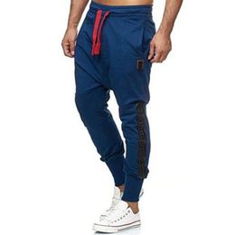 Mens Tooling Sweatpants Fashion Trend Sports Gym Hiphop Street Pencil Pants Clothes Designer Male New Drawstring Casual Straight Loose Pants