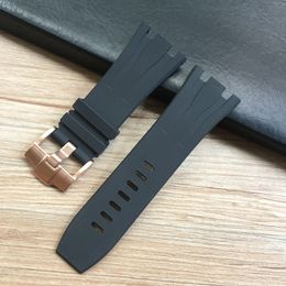 Mens Watch Band rubber strap for 28mm Black Green Red Yellow Blue Silicone Designer Watchbands Watch Strap For Fit AP26400 Bracelet