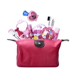 princess makeup set simulation eyeshadow early education children's play house toy girl gift bag LJ201009