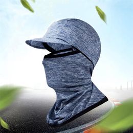 Cycling Caps & Masks Ice Silk Sunscreen Headgear Riding Mask Spring And Summer Outdoor Motorcycle Full Face Bib Men Women Fishing