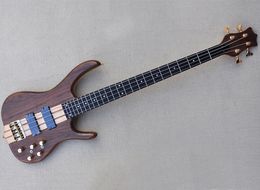 4 Strings Neck-thru-body Electric Bass Guitar with Rosewood Fingerboard,24 Frets,Can be Customised