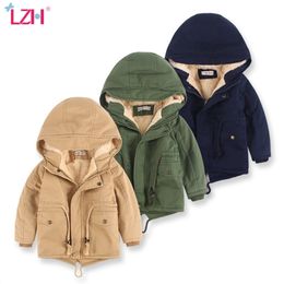 LZH Kids Baby Girls Jacket Autumn Winter Jackets For Boys Warm Children Outerwear Coat Clothes 3 4 5 6 7 Year 220222