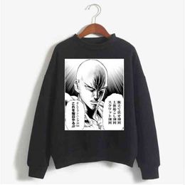 Hoodie Sweatshirt ONE PUNCH MAN Saitama Print Cosplay Costume Anime Women/Men Top H1227