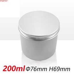 200ml High Capacity Wax Cream Jars Round Aluminum Metal Tin Cans Makeup Tool 15pcs/lot Accessory Lightweightgood quantity