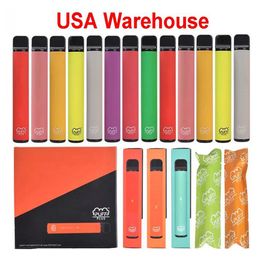 -EUA em estoque fashion plus e cigarros descartáveis ​​Vape Pen dispositivo 3.2ml vagens pré-cheias de vapors pk bang xxl ultra caixa de infinito mod