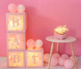 Transparent surprise baby balloon Gift Wrap package wedding birthday party decoration Advertisement letter balloons box