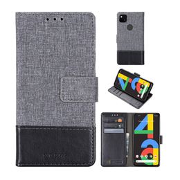 canvas Leather wallet Flip magnetic Back cover Case with card slot for Google Pixel 4 XL,Pixel 4A ,PIXEL 3A XL ,pixel 3, Pixel 2