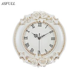 ASFULL of a creative European decorative wall clock quiet room Hotel Relais Dell'Orologio restaurant watch saat free shipping 201125