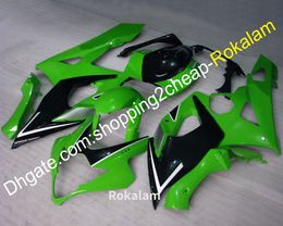 Cowlings For Suzuki GSXR1000 K5 05 06 GSX R1000 GSXR 1000 2005 2006 GSX-R1000 K5 Green Black Motorbike Fairing Kit (Injection molding)