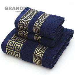 100% Cotton Towel Set Bathroom Geometric Pattern Bath Towel For Adults Face Hand Towels Terry Washcloth Travel Sport1