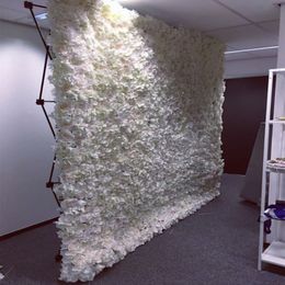 8X8 FT Upscale Hydrangea Flower Wall Set with Stand Frame DIY Wedding Background Decoration Party Supplies Free Delivery