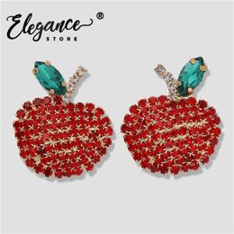 Stud Elegance Cute Cherry Earrings For Women Girls 2021 Small Leafs Red Fruit Selling Earring Brincos Jewellery Wedding Gifts1