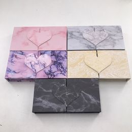 Marble Lashes Box for 25MM Mink Lashes Magnetic Lashes Package Wholesale Dramatic Custom Private Label LOGO