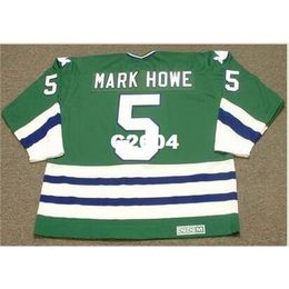 Men #5 MARK HOWE Hartford Whalers 1979 CCM Vintage RETRO Hockey Jersey or custom any name or number retro Jersey