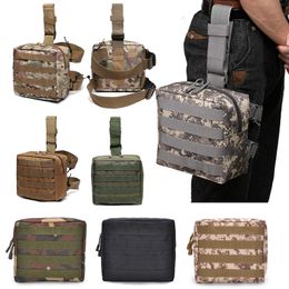 Oudoor Sports Tactical Leg Bag Assault Waistpack Combat Waist Pack Camouflage Camo Upgraded NO11-455