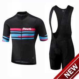 Morvelo Team 2021 Men Cycling Jersey Bib Shorts Suit Summer Quick Dry Short Sleeve Cycling Outfits Road Bike Uniform Sportswear Y17497515