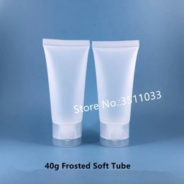 40g 40ml Frosted Cosmetic Soft Tube Empty Cream Lotion Refillable Hose Container White Black Clear Flip Cap 30pcs50pcs