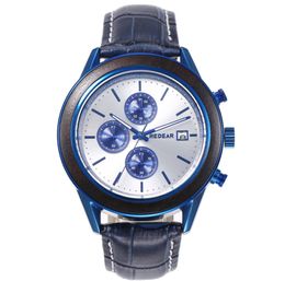 Factory direct wholesale new men's multi-function small three-eye waterproof quartz watch