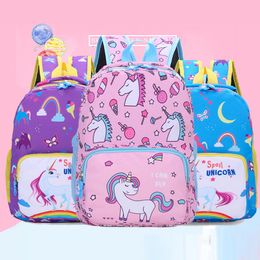 Plush Children School Bag Cartoon Cute Grizzly Kindergarten Baby Schoolbag Girls Boys Kids Offload Breathable For Small Backpack LJ201225