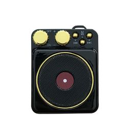 Hot retro Creative Gifts T10 Portable Vintage Phonograph Sound TF Outdoor Wireless Bluetooth 4.2 Speaker