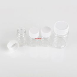 100pcs/lot 15ml/20ml/30ml/60ml Plastic PET Clear Empty Seal Bottles Solid Powder Medicine Pill Chemical Container Reagent Vialsshipping