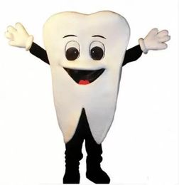 Performance Happy Tooth Mascot Costume Halloween Christmas Fancy Party Dress Cartoon Character Suit Carnival Unisex Adults Outfit