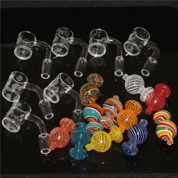 100% Real 25mm Quartz Banger Nail Sundries with Spinning Carb Cap Female Male 10mm 14mm 18mm for Dab Rig Bong